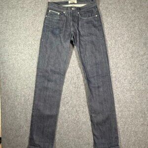 Naked and Famous‎ Mens Weird Guy Jeans Slim Indigo Selvedge Sz 29x33 Redline Lux
